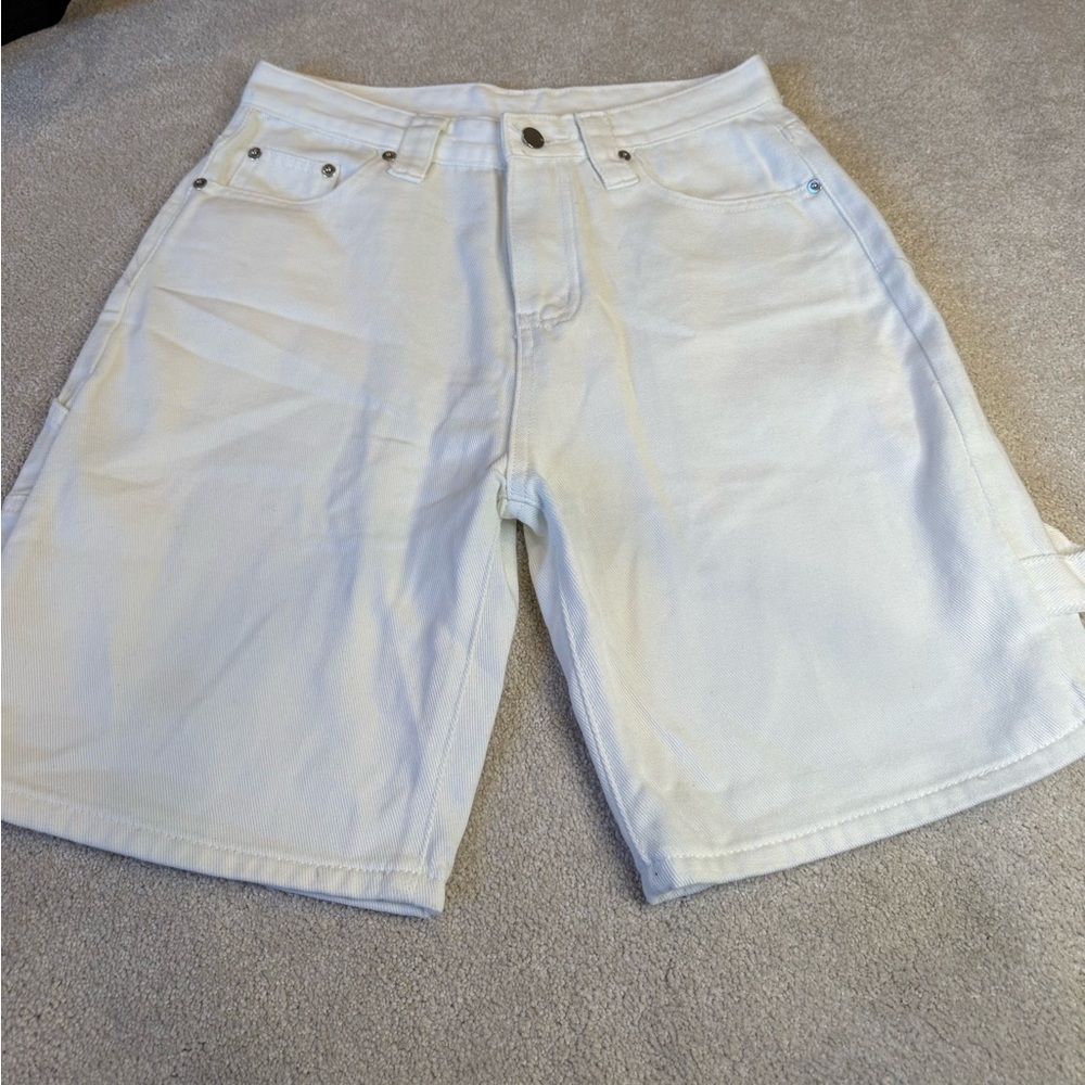 White Carpenter Shorts Size S